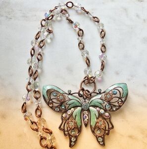 Handmade Avon Enamel Butterfly Pin